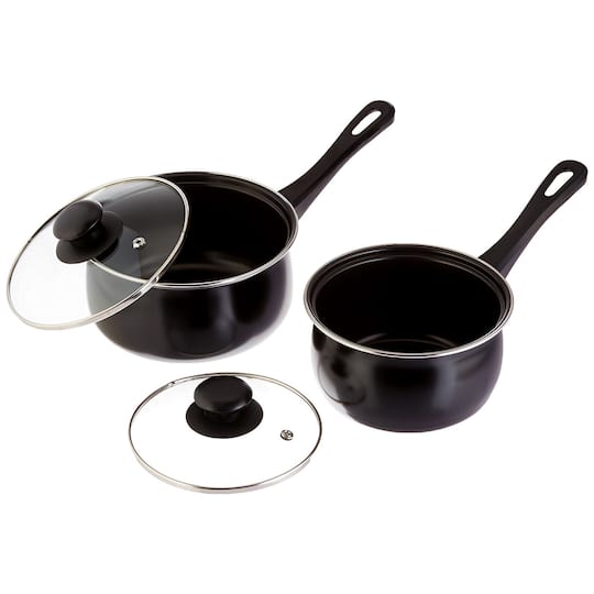 Gibson Home® Chef Du Jour 7-Piece Black Carbon Steel Nonstick Cookware Set